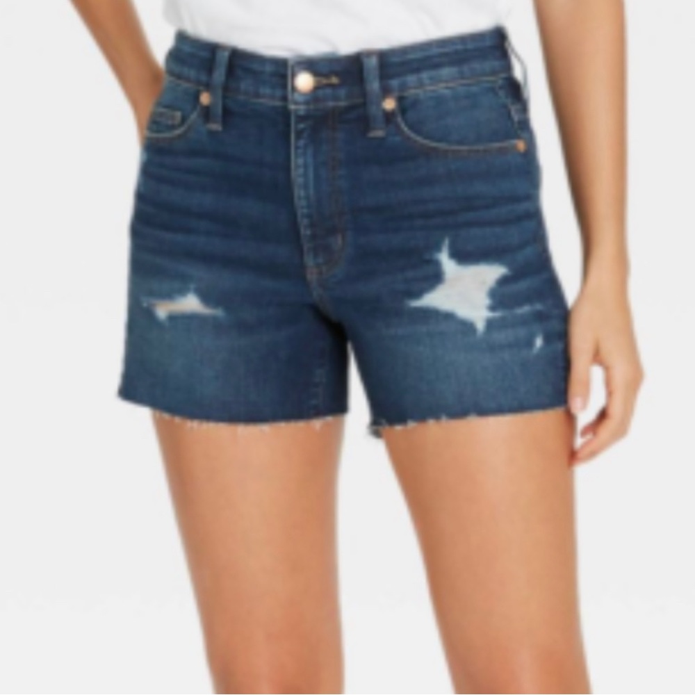 Universal Thread - High Rise Slim Fit Jean Shorts - Dark Denim - Size 6